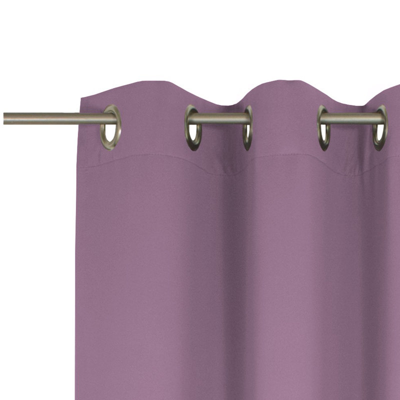 Newbury Room Darkening Eyelet Curtain Panel Panel, 145cm H x 132cm W, Lilac