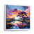 White Floater Framed