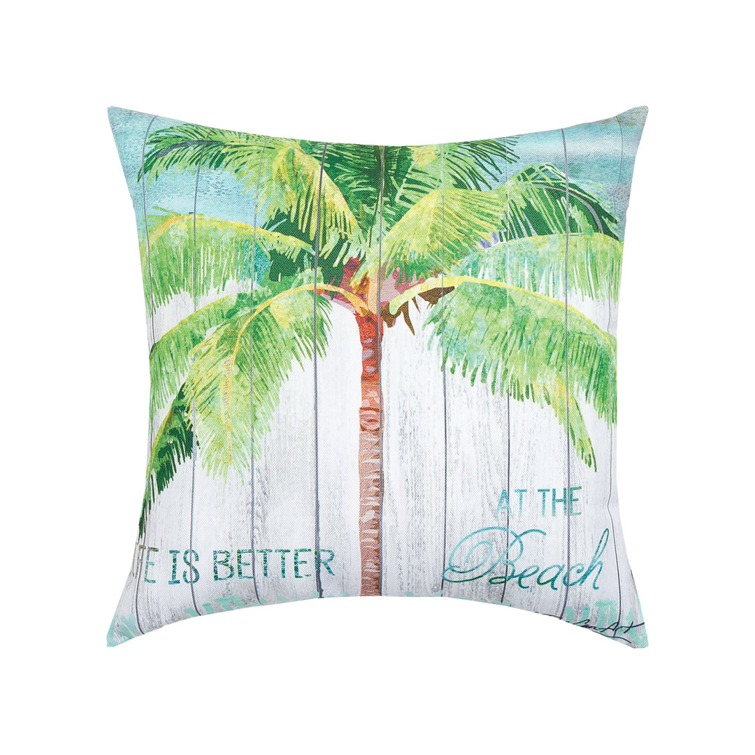 At The Beach Coastal Indoor/Outdoor Decorative Throw Pillow C&F Home