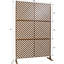 Écran d'intimité en métal 76 po H48 po - brun, rouille - pour terrasse, patio, balcon, pelouse, clôture de jardin Ps113 H 76 po en métal, brun autoportant extérieur et intérieur-124251268