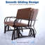 Fauteuil oscillant d'extérieur, causeuse d'une capacité de 600 lb, chaise berçante 2 places,-1079992014