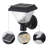 Black Dimmable Cct Changing Rgb Solar Outdoor Wall Sconce