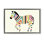 Impression sur toile à rayures zébrées aux couleurs vives, design par Andy Westface