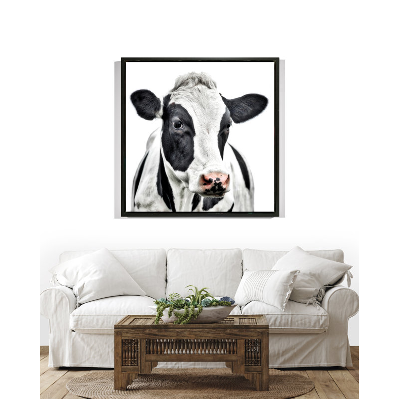 Petunia Small Unframed Print by Yaffa G, 41" H x 41" W, Black Floater Framed