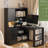 L-Shaped Desk With Drawers, Bookshelf & Hutch-5118702-5118699