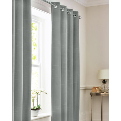 Paire de rideaux semi-transparents avec œillets Liptak