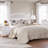 Greenland Home Fashions Oxford Taupe 3-Piece Queen Size Quilt Set 90x90 + 20x26 (2)-1754377398-1822024780
