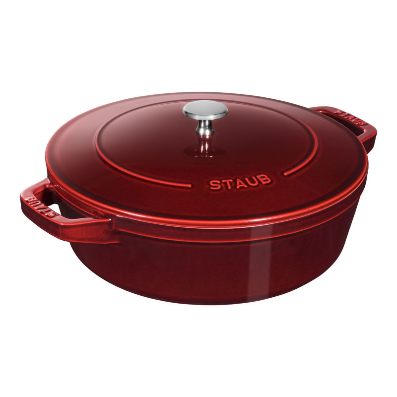 Staub Cast Iron 4-Pc Stackable Set, Grenadine