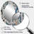 Blue And White Bohemian Medley - Geometric Oval Decorative Mirror On Metal-1864129689