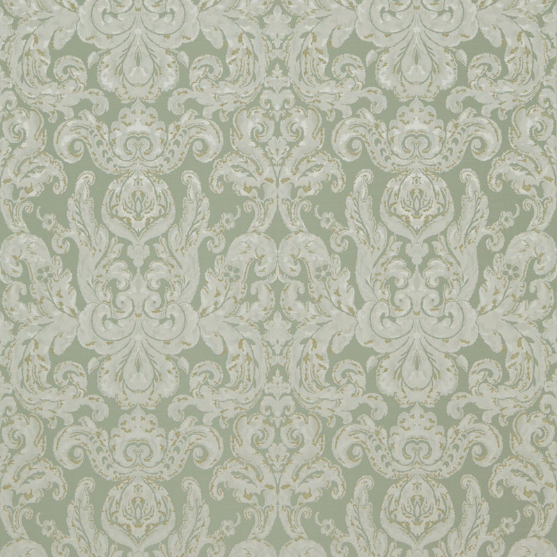 Brocatello Nuovo Fabric, Sea Green