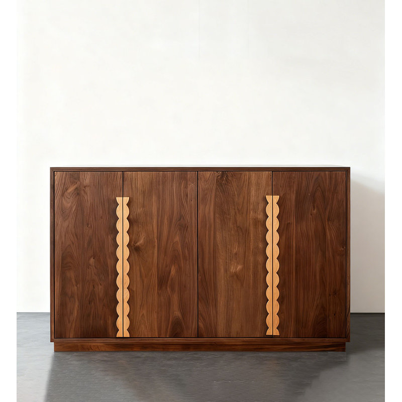 Range-chaussures multifonctionnel Nordic Walnut, Bois brun foncé