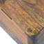 Tabouret de rangement en bois massif châtaignier