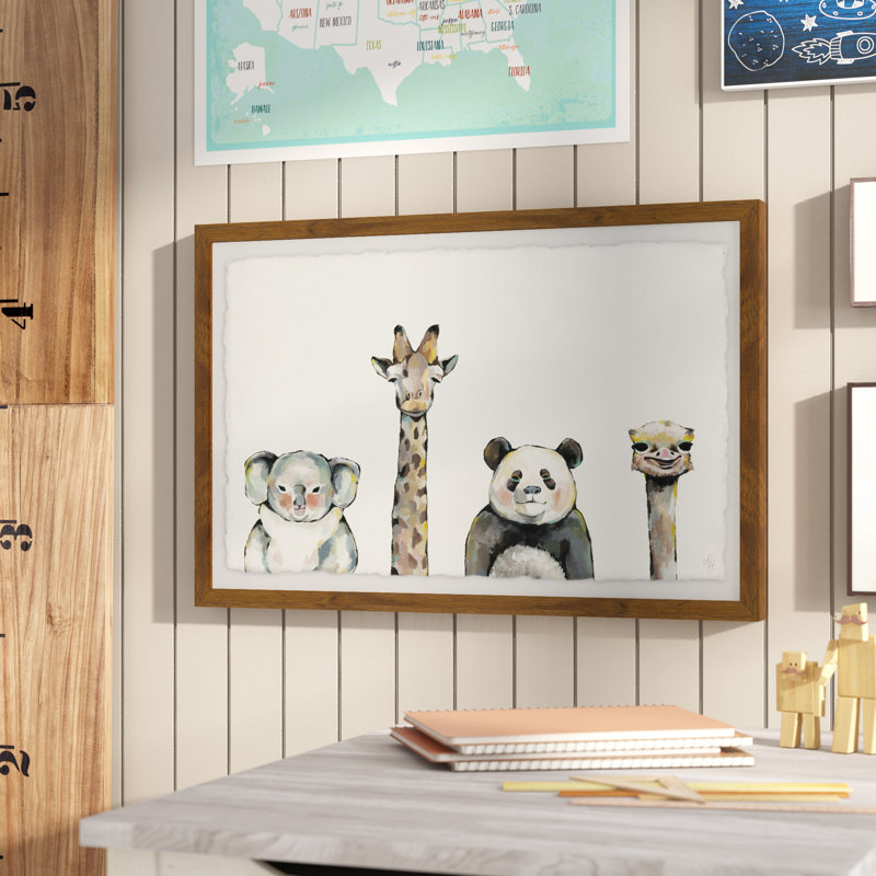 Leiser 'Cute and Cuddly' Framed Print with Deckled Edges, 12" H x 18" W x 1.5" D