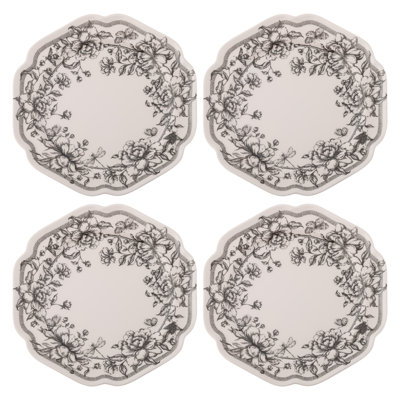 MELAMINE DINNER PLATES S/4 ISABELLA (S25)