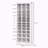 71" Tall Shoe Rack Storage Organizer, Narrow Shoe Cabinet For Entryway With Open Cubes For 36 Pairs