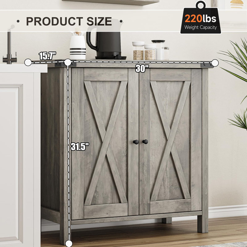 Evalisse Accent Cabinet, Gray