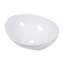 Lavabo de salle de bain vasque ovale en céramique blanche 16 x 13 pouces