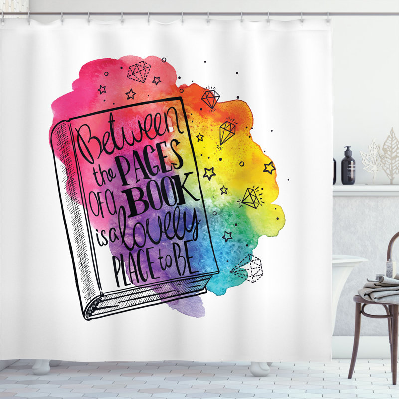 Shower Curtain with Hooks Included, 70" H x 69" W