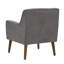 Fauteuil capitonné 25 po Mid Century-27887566