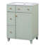 Armoire de meuble-lavabo 24 po avec lavabo en céramique, 2 tiroirs, 1 porte-106668095