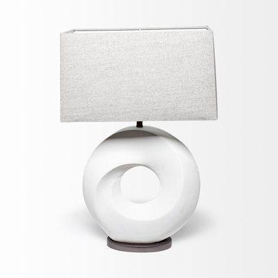 Lampe de table blanche 27,5 po