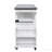 Foldable Outdoor Kitchen Island Patio Mobile Kitchen Cart Portable Outdoor Cooking Island with Lockable Wheels, Storage Cabinet and Towel Rack for Patio and Outdoor, White-129173910