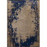 Rapture Abstract Area Rug in Brown