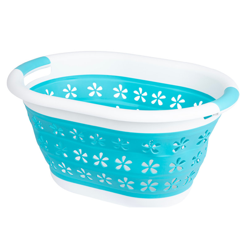 Plastic Laundry Basket with Handles