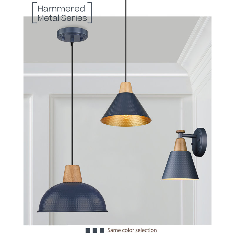 Bryn 1 - Light Blue Dome Pendant