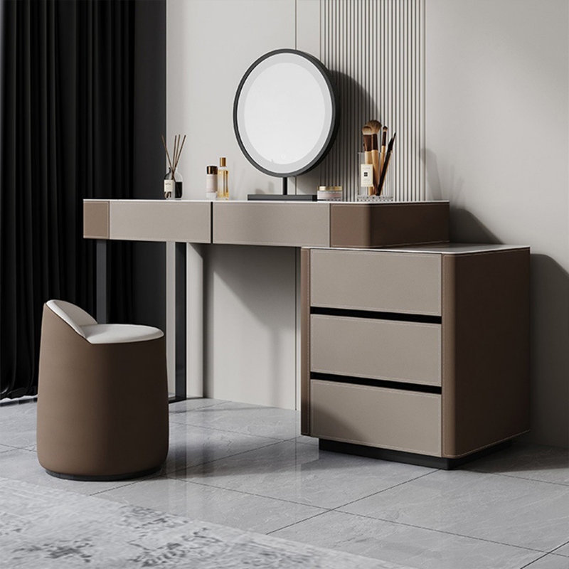 Makeup Vanity with Light mirror,5 drawers