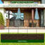 80cm H x 60cm W Iron Fan Trellis Side Panel