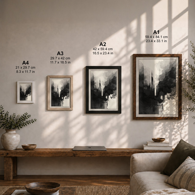 Urban Monument Modern - Framed Print, A4 - 29.7 x 21.0 cm, White