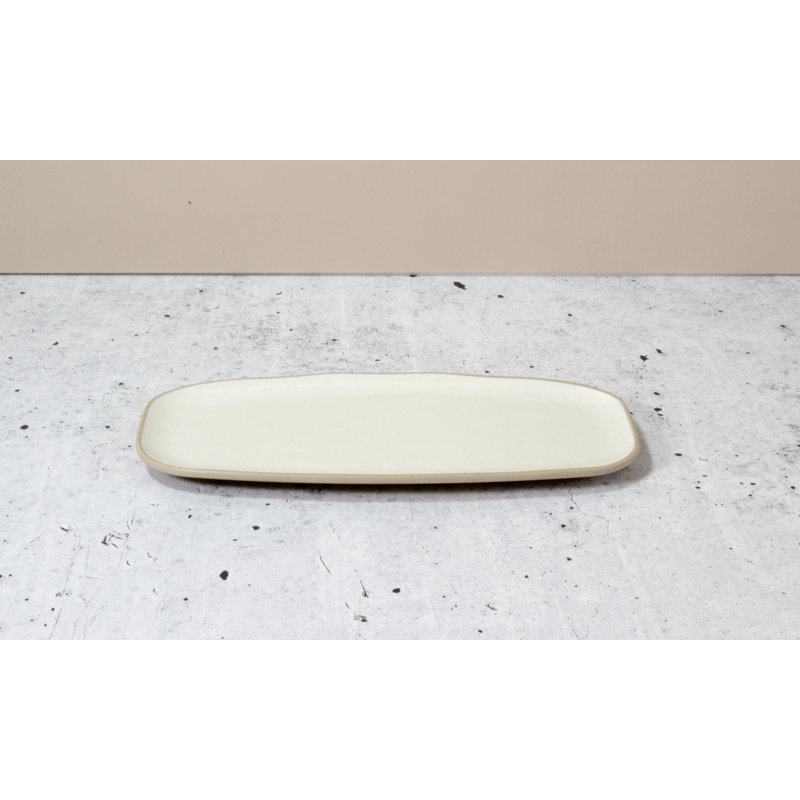Host Marl Melamine Platter, Cream