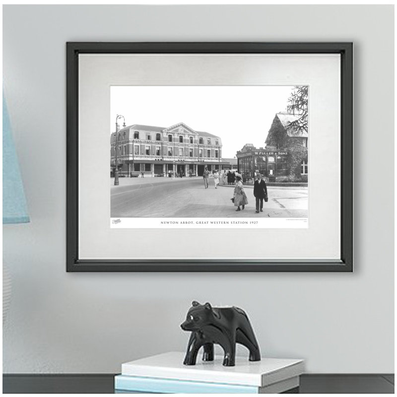 Newton Abbot, Great Western Station 1927 by Francis Frith - Single Picture Frame Print, 60cm H x 80cm W x 2.3cm D