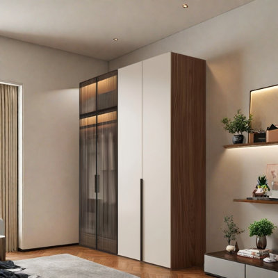 Simple Glass Wardrobe