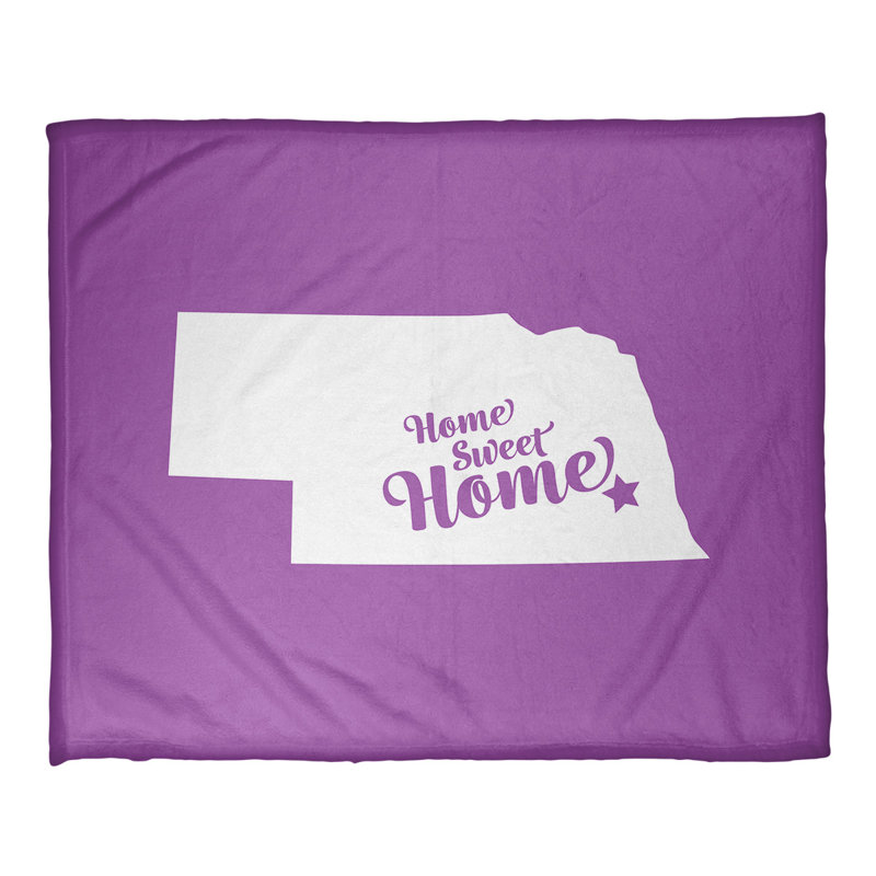 Jeté en polaires pour lincoln home, l 52,5 po x L 62,5 po, Violet