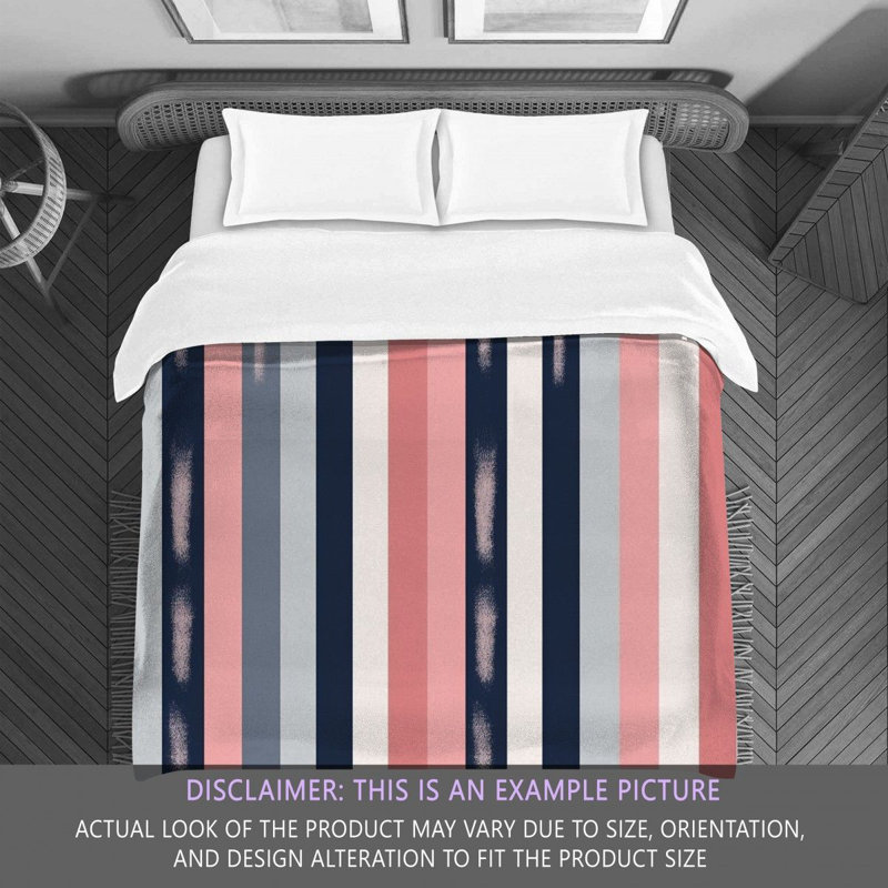 Vertical Striped Bedding, King Comforter