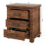Ensemble de 2 tables de chevet en bois, tables de chevet, 3 tiroirs, table de bout, tiroirs pour la chambre à coucher et le salon