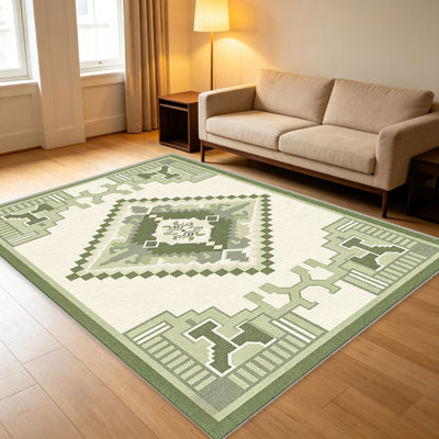 Sage Olive Green carpet-easy to clean, machine-washable, soft and comfortable; suitable for door mats, kitchens, living rooms, bedrooms, corridors, and laundry areas. Easy to clean, durable carpet for home decoration.