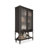 Black Solid wood Rectangular Console Table-410347521