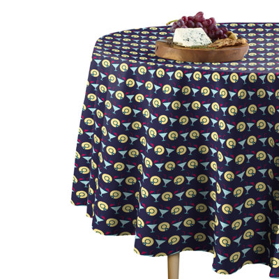 Charliyah Geometric Round Tablecloth