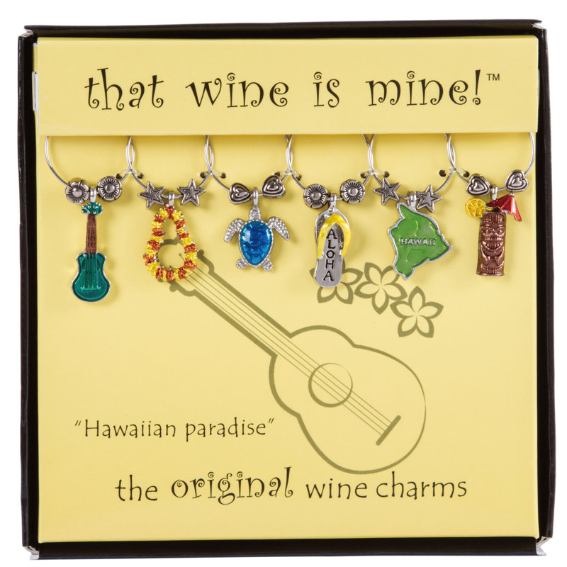 Showunmi Gold Brass Stainless Steel Wine Charm