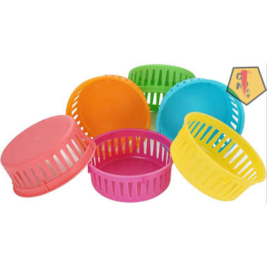  12 Pack Plastic Storage Baskets, Small Baskets for