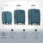 Ensemble de 3 valises extensibles Softside Valise-129598504