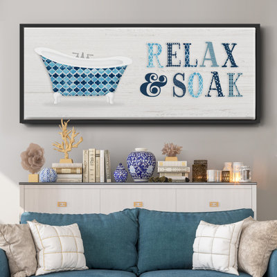 Relax and Soak - Toile encadrée