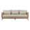 Milburne 87" Wide Outdoor Sofa, Beige