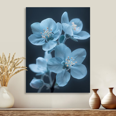 Blue Apple Blossom Natures Nuance - Apple Blossom Wall Art
