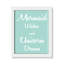 «Mermaid Wishes and Unicorn Dreams», impression sur papier-47848430-47848420