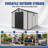 8x10 FT Plastic Outdoor Storage Shed - Lockable Resin Tool Shed with Window & Floor-136870053