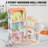 3 Story Wooden Doll House With Balcony